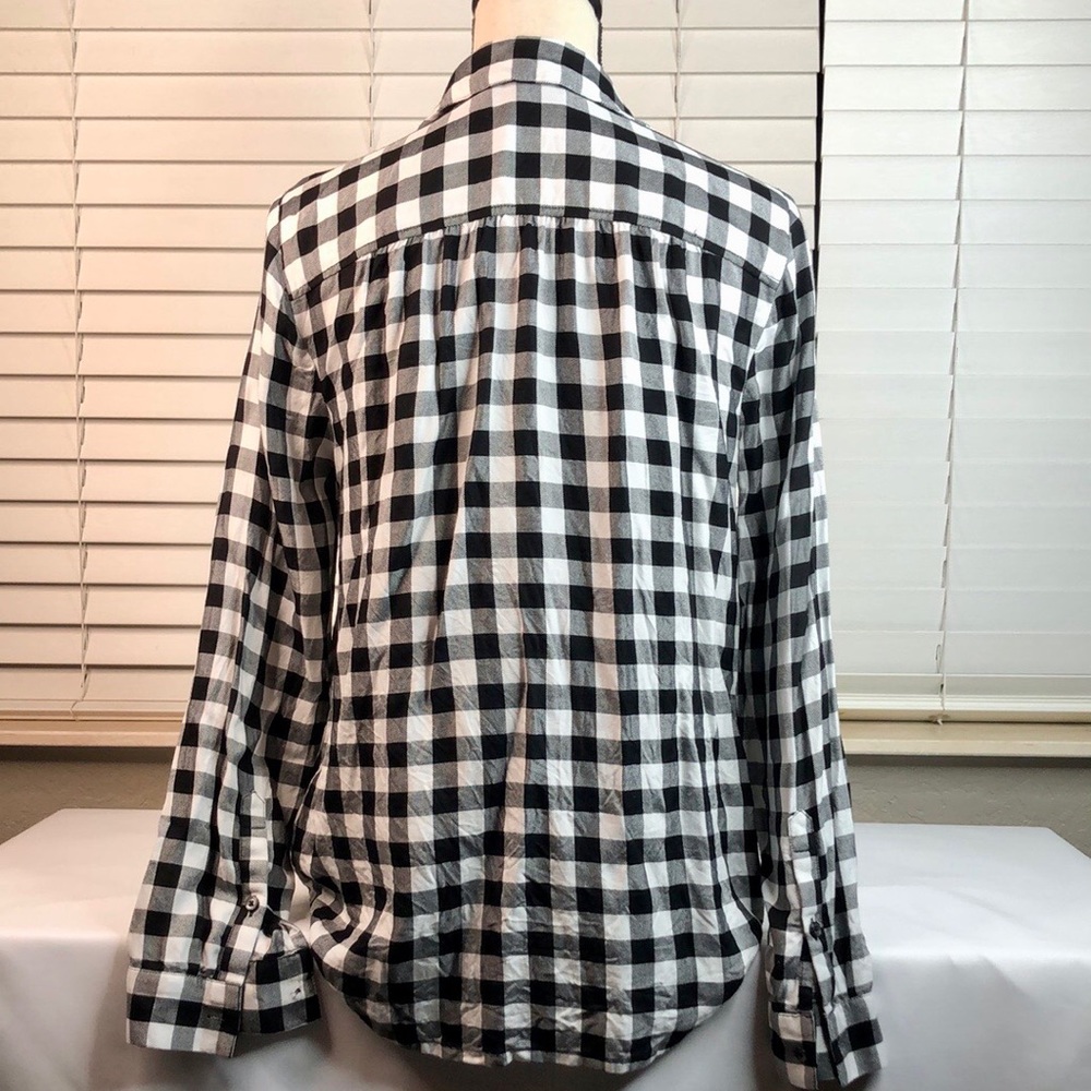 Madewell Wrap-Front Shirt in Buffalo Check - Picture 7 of 8